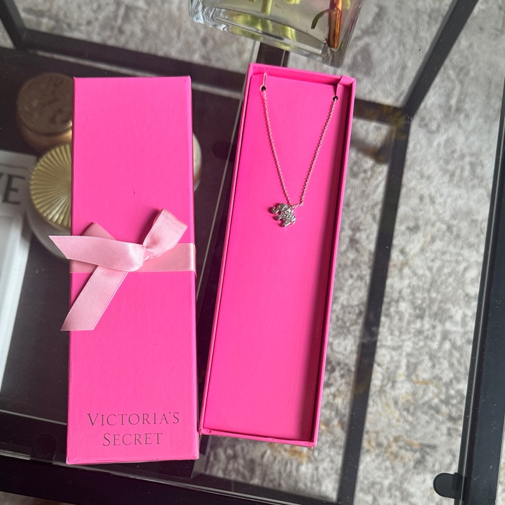 Victoria's Secret Pink and Silver Necklace